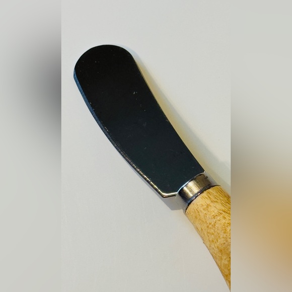 Mini Butter & Cheese Knife Wood Charcuterie Hostess Gift chef Kitchen NWOT - Picture 13 of 14